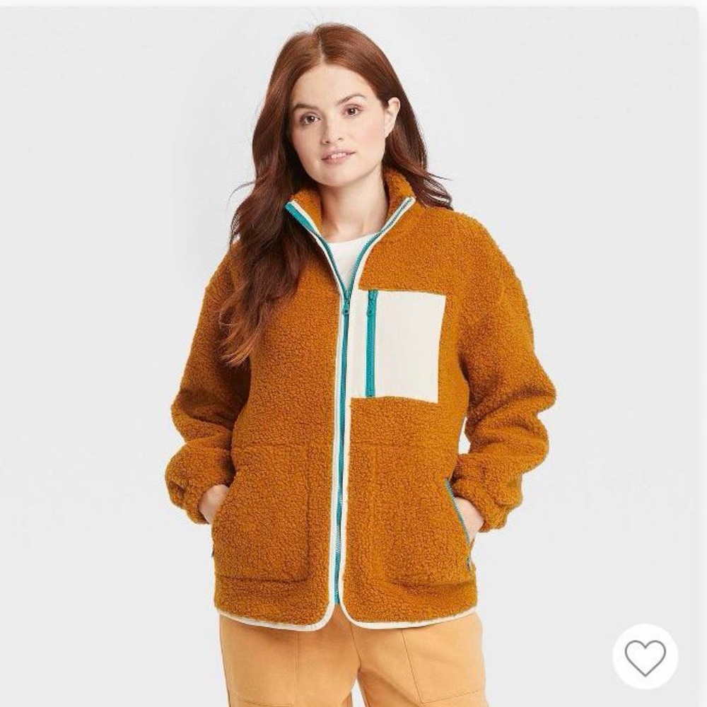 Universal Thread Brown Sherpa Jacket Size Medium